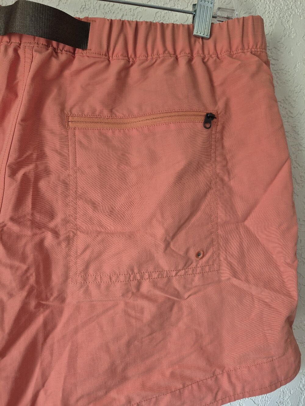REI Co-op Belted Nylon Outdoor Hiking Swim Shorts Women’s Size L Orange - Picture 5 of 8